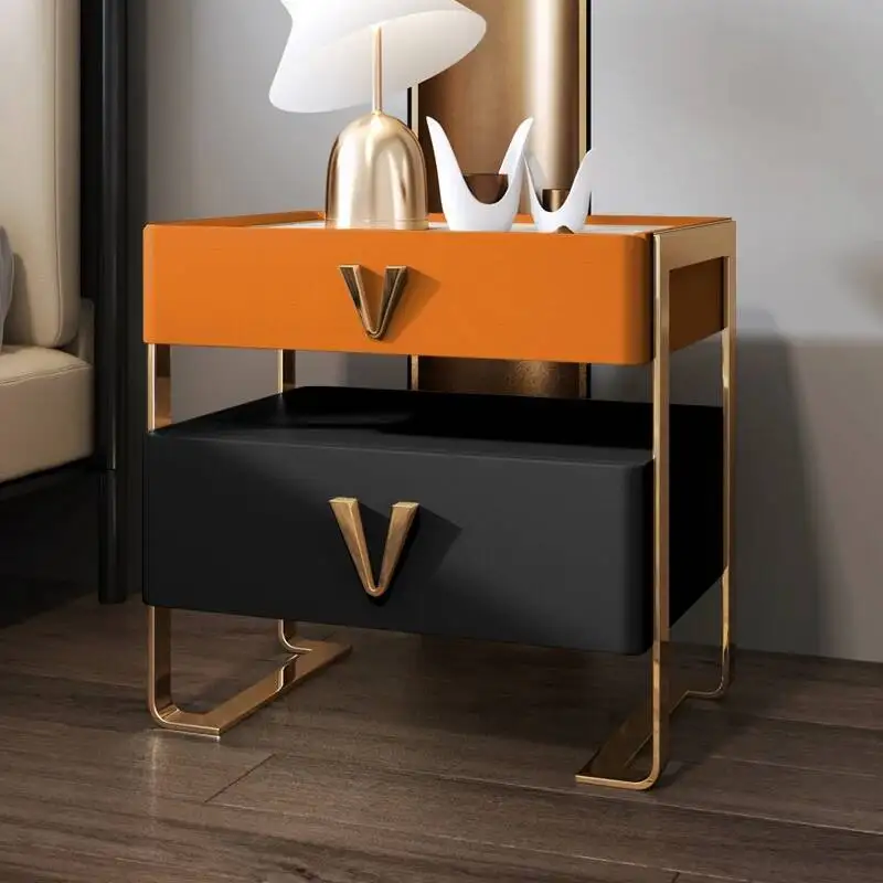 

Aesthetic Wood Modern Nightstand Drawers Storagelow Nordic Bedside Table Small Console Storage Mesita De Noche Nightstands
