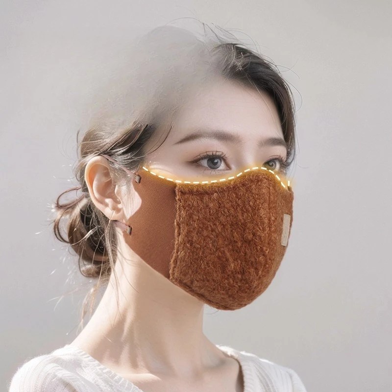 

Зимняя 3D стереоскопическая маска, толстая и теплая, ветрозащитная маска для верховой езды, дышащая и морозостойкая.