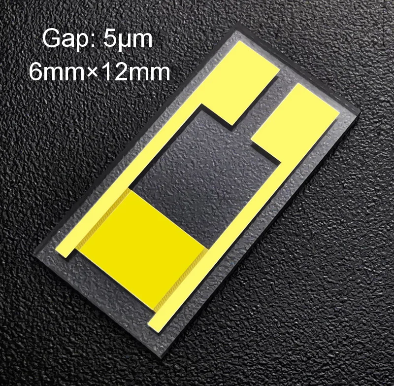 

5um Interdigital Electrode Quartz Glass MEMS Gas Bioelectrochemical Sensor Photoelectric Detection