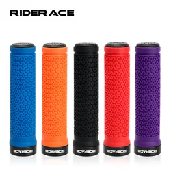 Fiets Handvat Bar Grips Mtb Mountainbike Zachte Enkelzijdige Locking Stuur Cover Plug Rubber Antislip Fietsen accessoires