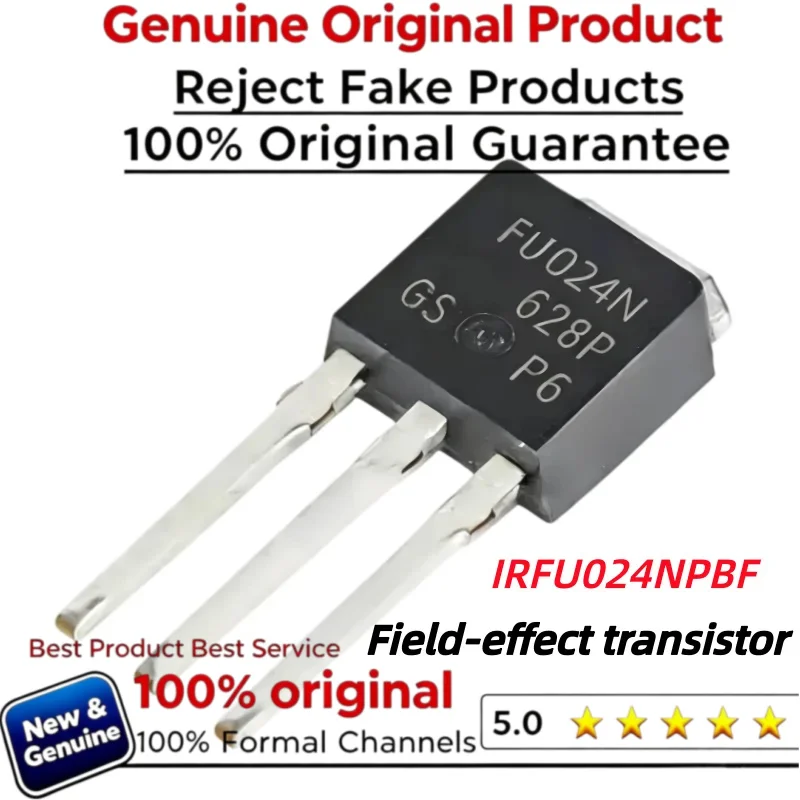 5-10-20pcs 100% New Imported Original   IRFU024N FU024N IRFU024NPBF FET 17A 55V TO-251