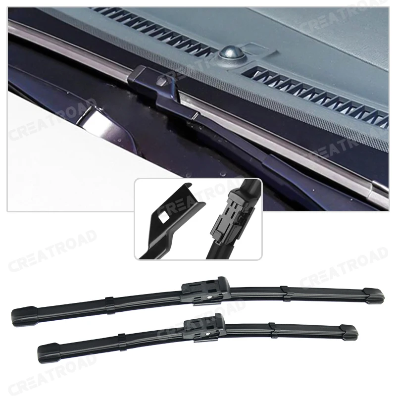  Wiper LHD Front Wiper Blades For VW Passat B7 2012 - 2015 Windshield Windscreen Window Car Rain Brushes 24\