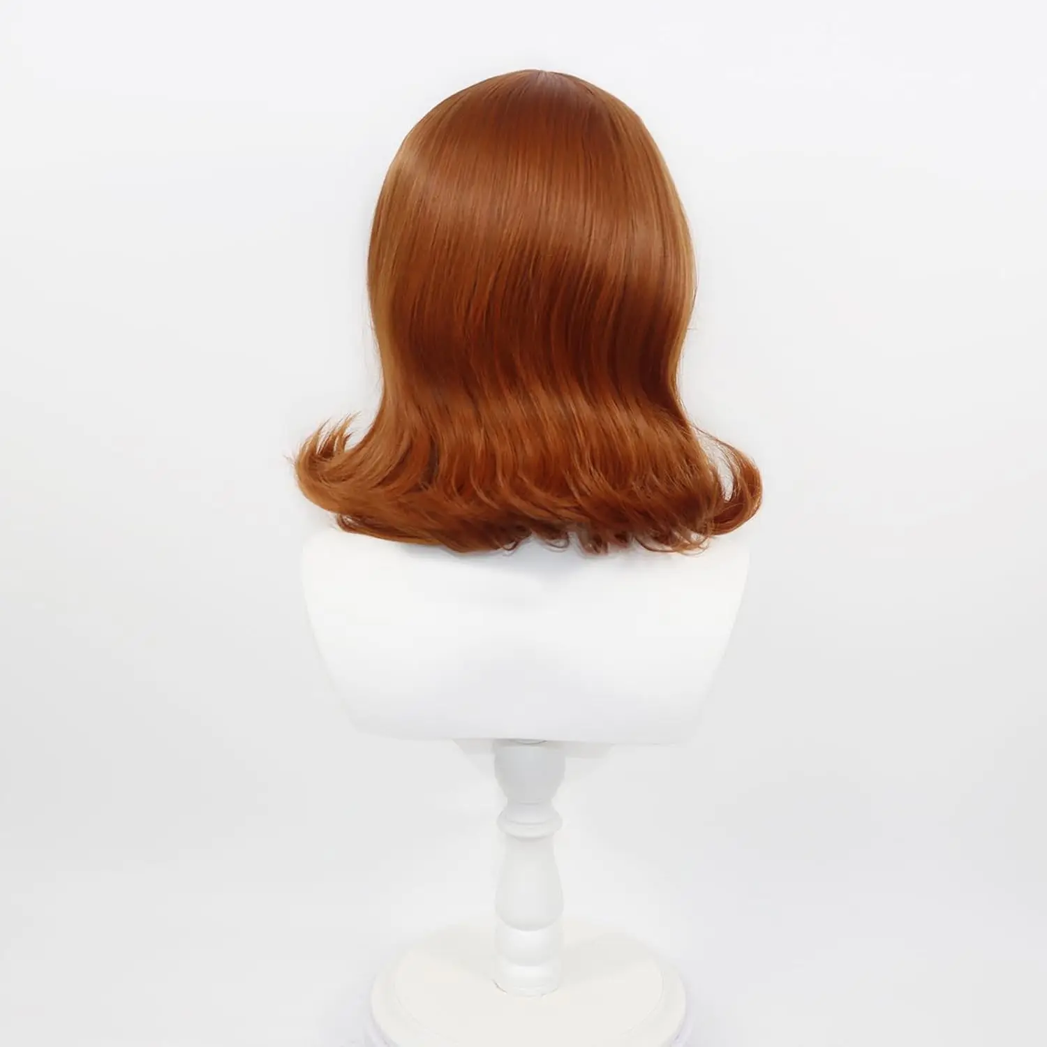 Game Super Princess Daisy Wigs Short Flip Brown Red Princess Wig 60s 70s Retro Anime Cosplay Hair for Women Halloween Party Cost view 4