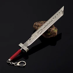 22cm Cloud Strife Buster Sword Keychain for Men Final Fantasy 7 Remake Zack Fair Weapon Sword of Armor Break Key Ring llaveros