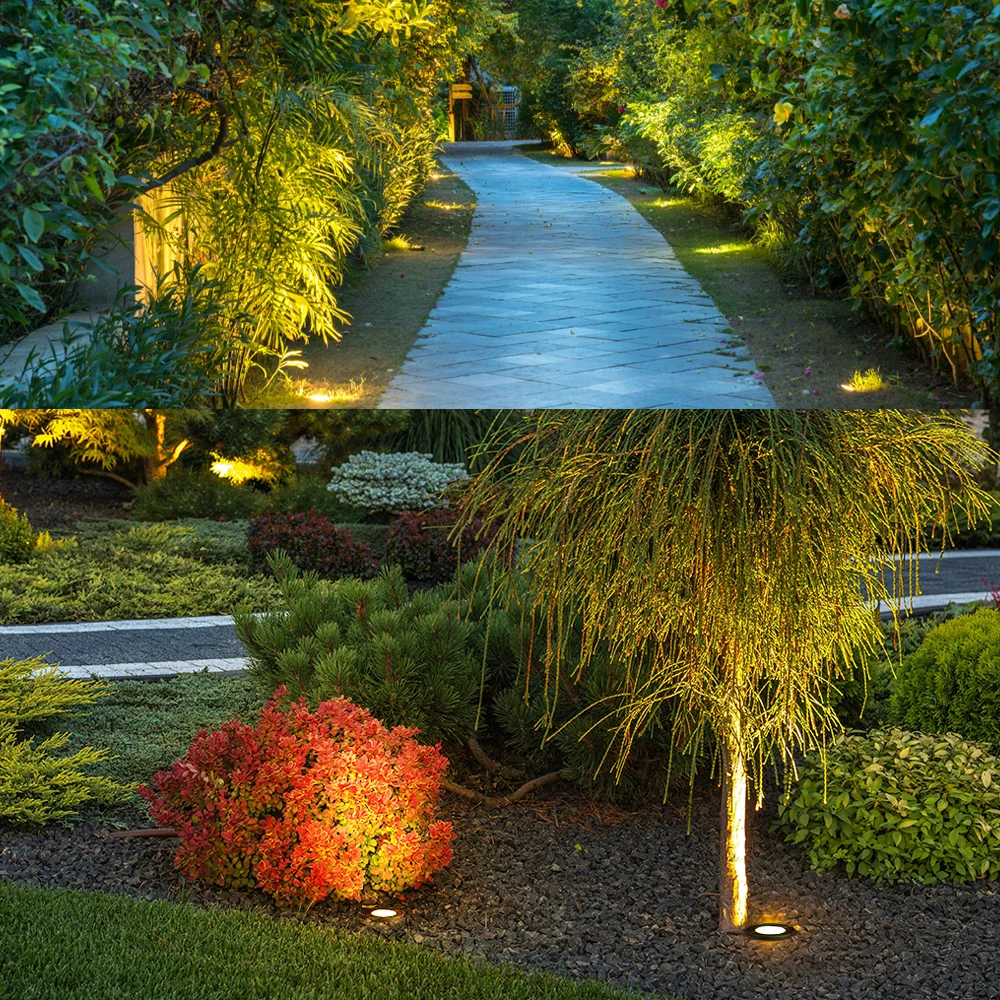 

DC12V 5W LED Landscape Lights IP67 Waterproof Underground Light,Garden Lighting Fixtures & Embedded Part 1/4/6 Pack