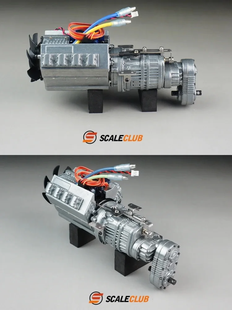 ชุดเกียร์โลหะ RC 1/14 แบบ 3 สปีด สำหรับรถบรรทุก Actros Volvo อะไหล่ DIY สำหรับพวงมาลัยรถพ่วง
