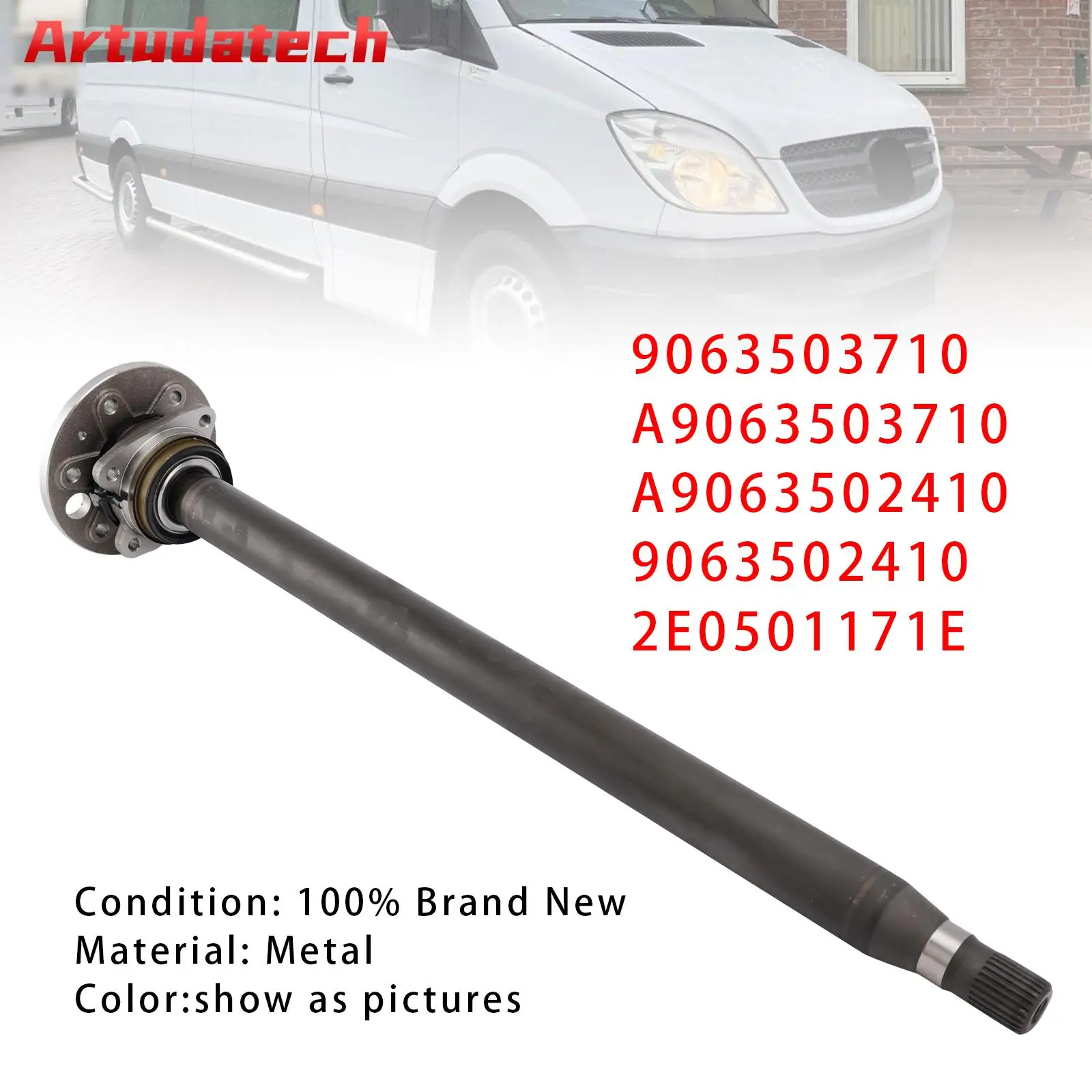 Artudatech Rear Left Drive Shaft Propshaft A9063503710 For Mercedes-Benz Sprinter 3.5-T Car Accessories