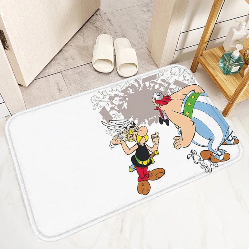 A-Asterix and Obelix Room Rugs Bath Mat Bathroom Mats Home Cute Rug Custom Carpets Doormat Entrance Door Kitchen Carpet Foot