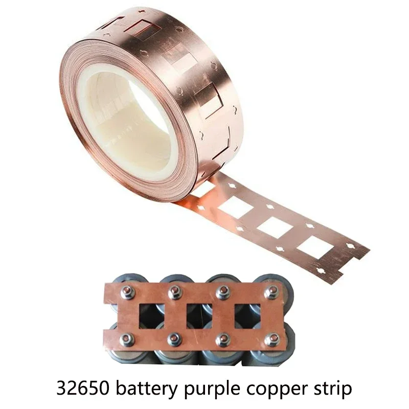 5m Pure Copper Strip, 0.2mm Thickness, Suitable for 32650/32700 Lifepo4 Battery Connection Pure Copper Strip