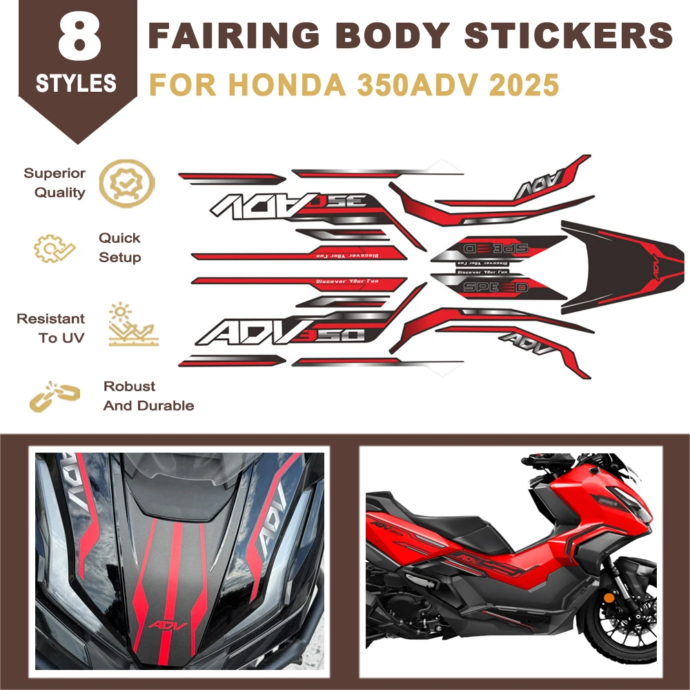 Motorcycle Modification Body Stickers Decals Fairing Sticker Protection Graphic Kit For HONDA ADV350 ADV 350 350ADV 2025