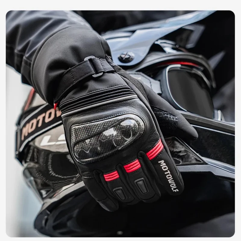 

Motowolf мотоциклетные водонепроницаемые перчатки с сенсорным экраном для мужчин ветрозащитные термоперчатки для верховой езды с защитой от ударов для зимы