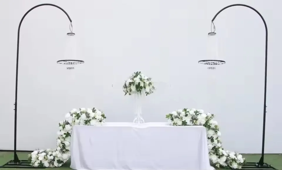 1 Stück Metall-Bogenrahmen in Schwarz zum Aufhängen als Dekoration für Hochzeiten, Events, Partys und Ganghintergründe – Detail 7