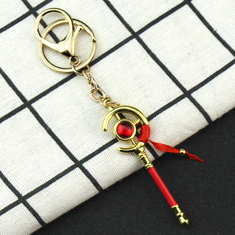 Anime Frieren Beyond Journey\'s Frieren Cosplay Alloy Keychain Walking Stick Frieren:Beyond Journey\'s Cosplay Frieren Cosplay Pro