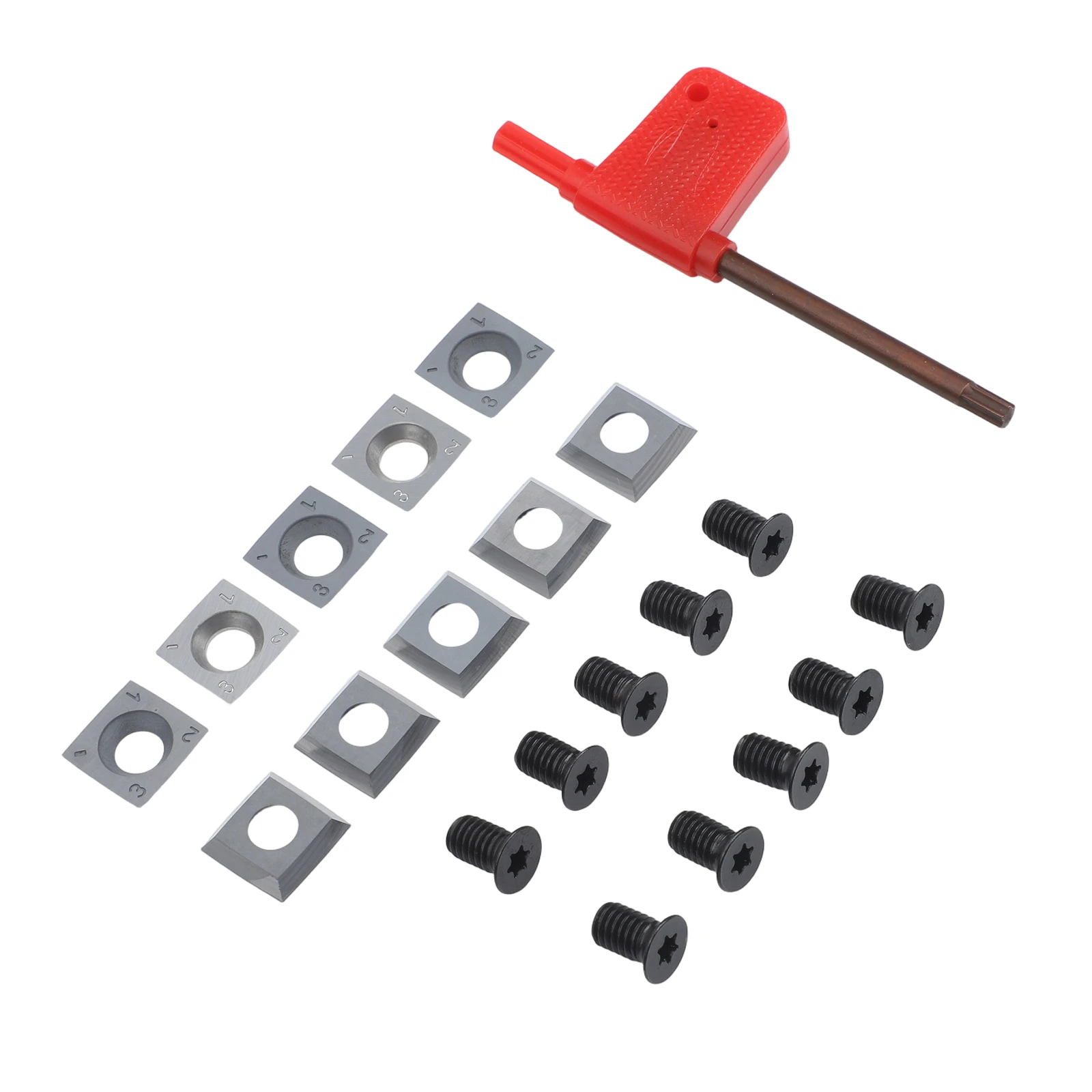 Engineering Carbide Insert Tools Pack of Ten High Performance Square Cutters Designed to Reduce Scratches  Engineering