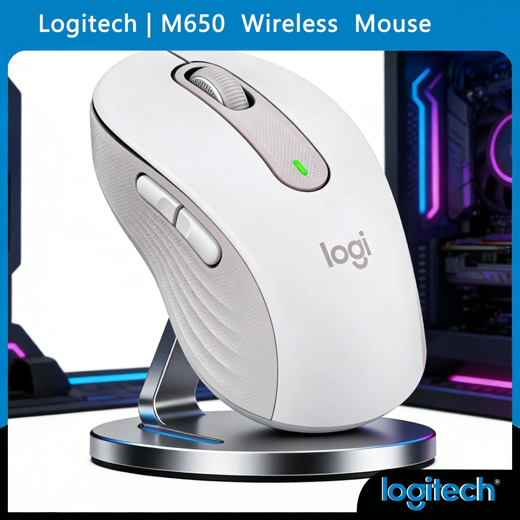 

Logitech M650/M650L Long Battery Travel Mouse - 24-Month for Travel Trips