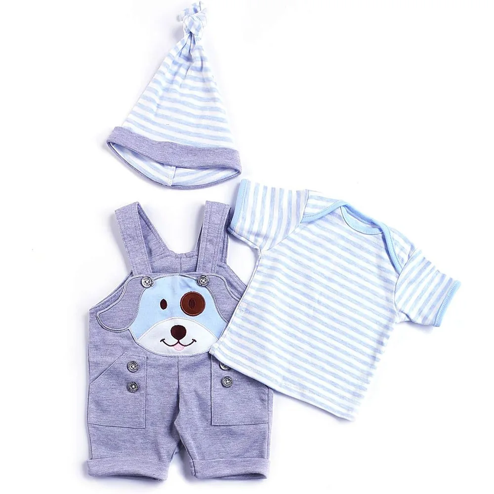 تولد من جديد ملابس دمى الطفل مجموعة رومبير السراويل ل 18-20 بوصة/46-50 سنتيمتر دمى الأطفال فستان الملابس الباندا الزي الاطفال اللعب اكسسوارات