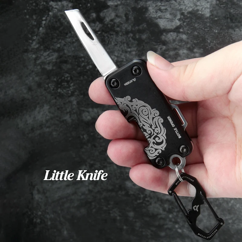 Folding Pocket Knife,Keychain Knife,army knife,gifts for father's day,Outdoor Survival, Scissors, Bottle Opener, Saw, All in One