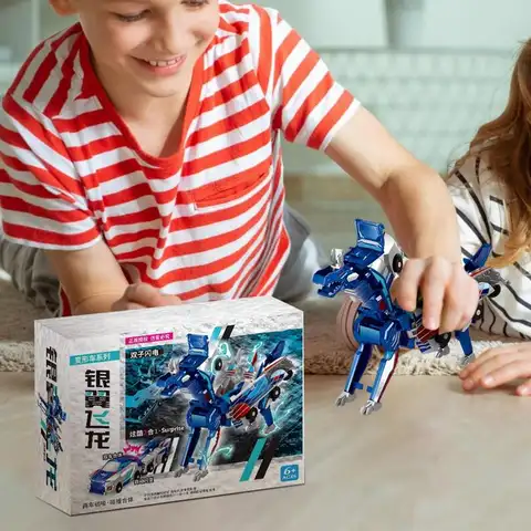 변신 자동차 공룡 자동차, 윙 디노 장난감, 3-5 세 남아용 변신 공룡 자동차, 2 인 1