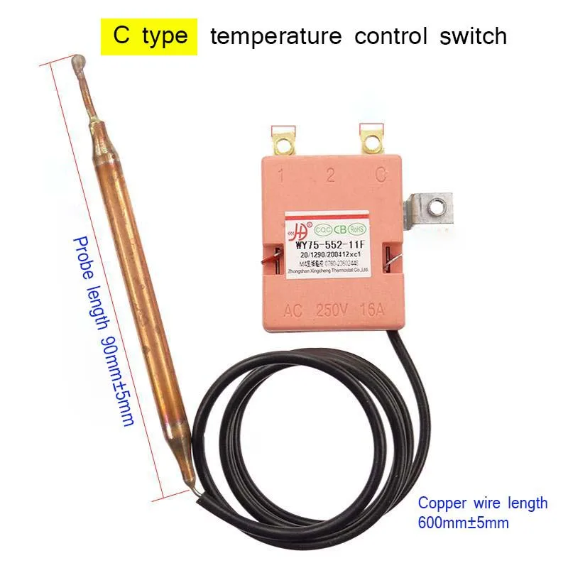 75Degree Mechanical  Regulator Temperature Control Thermostat for Electric Water Heater