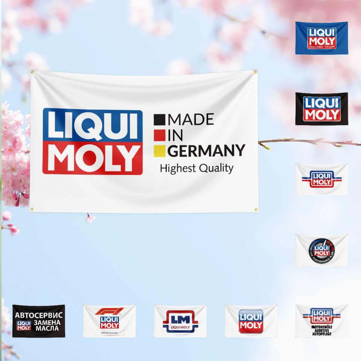 L-LI-QU-IM-OL-Y Fuel Flag For Oil Station Garage Tuning Workshop studio fan collection home ornament