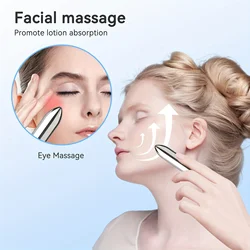 1pc Mini Vibrating Massager Facial And Eye Massage Treatment Promotes Lotion Absorption Portable For Home And Travel Beauty Tool