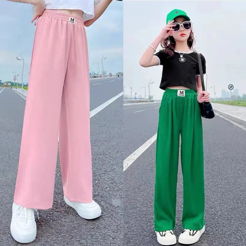 2023 Summer Girls Casual Thin Soft Pant Trousers