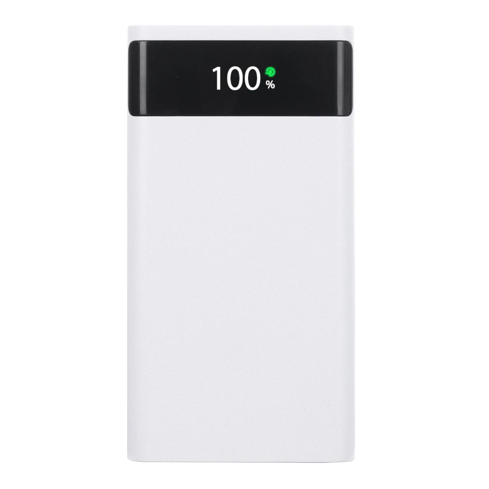 PD 18W USB Fast Charging Portable External 5V DIY 6*18650 Case Power Bank Shell Battery Charge Storage Box With Flashlight