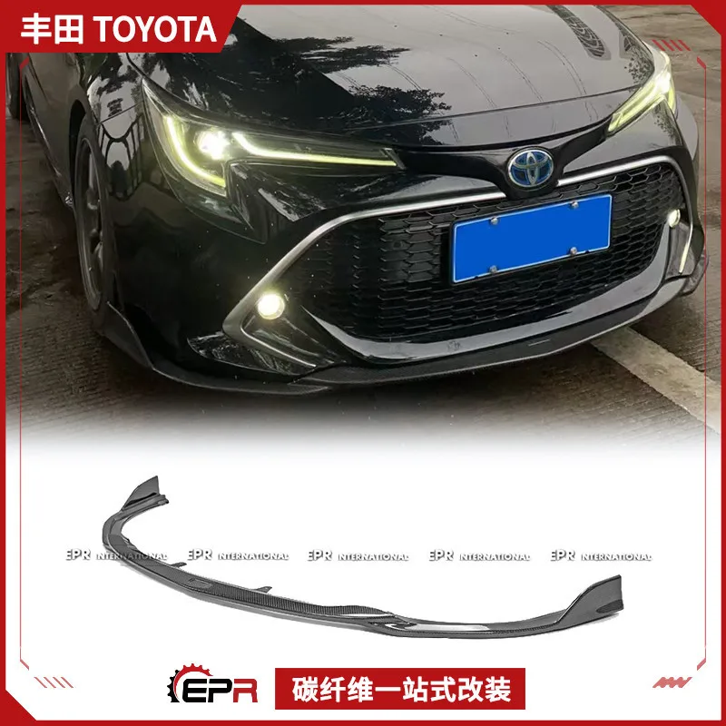 

For Toyota Corolla 19-22 hatchback version TM carbon fiber front lip front shovel small front surround