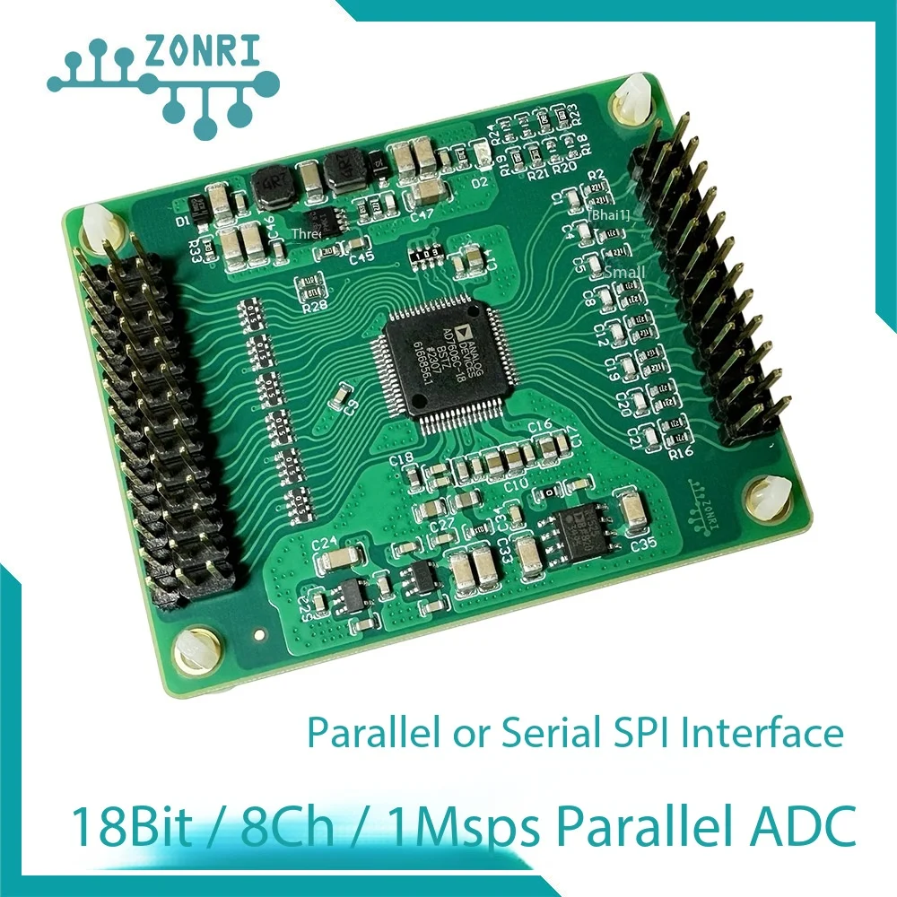 AD7606C-18 18-Bit 8-Channel DAS, 1MSPS Simultaneous Sampling, Bipolar, High Bandwidth ADC Module