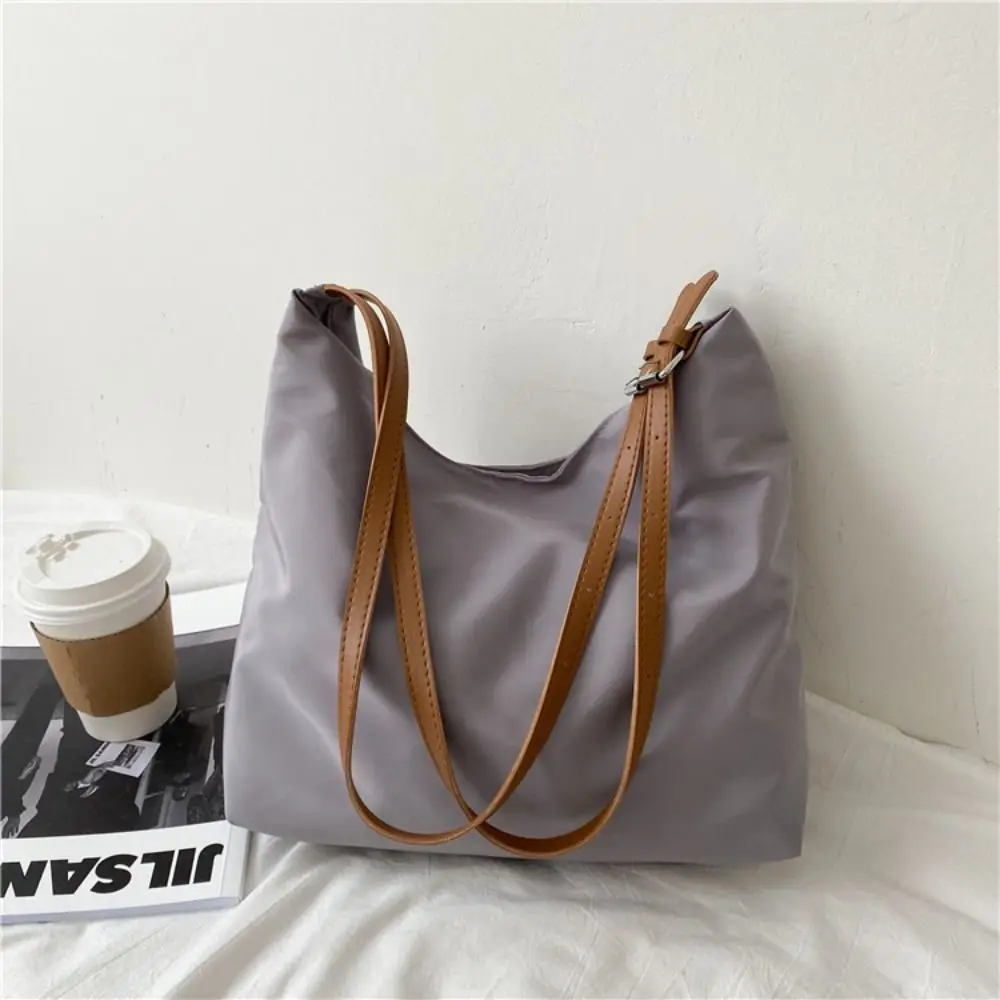 

Elegant Large Capacity Pillow Shoulder Bag Pillow Bag Korean Style PU Dumpling Bag Shopping Bag Mommy Bag Tote Bag Girls/Female