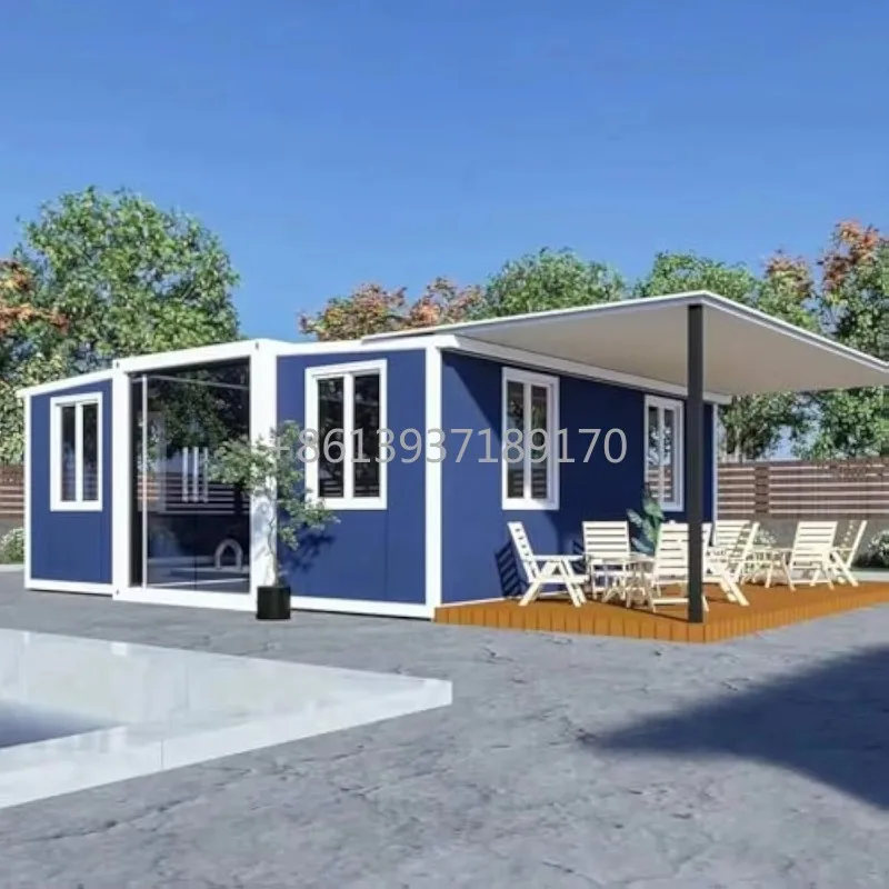 Casa prefabricada tipo K, contenedor de 40 pies, casa prefabricada, moderna, plegable, expandible, casa pequeña móvil de 20 pies