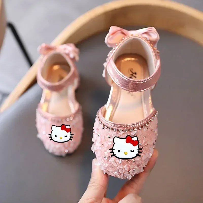 Sanrio children slippers hello kitty girls sandals summer new girls baby princess shoes
