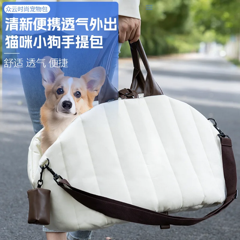 

Pet Bag Soft-Sided Adjustable Fabric Interior Pad Carrier Pet Cat Puppy Carrier Outgoing Travel Breathable Pets Handbag