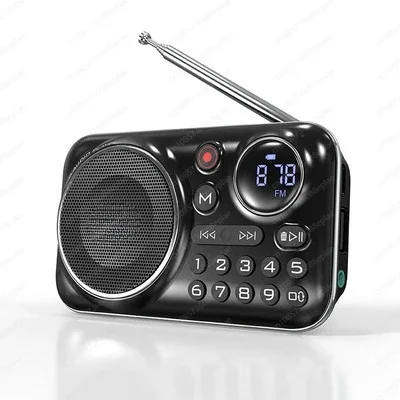 

F21 FM Portable Radio,Pocket Radio Rechargeable with Best Reception,Long Battery Life,Hi-Fi Wireless Bluetooth Speakers