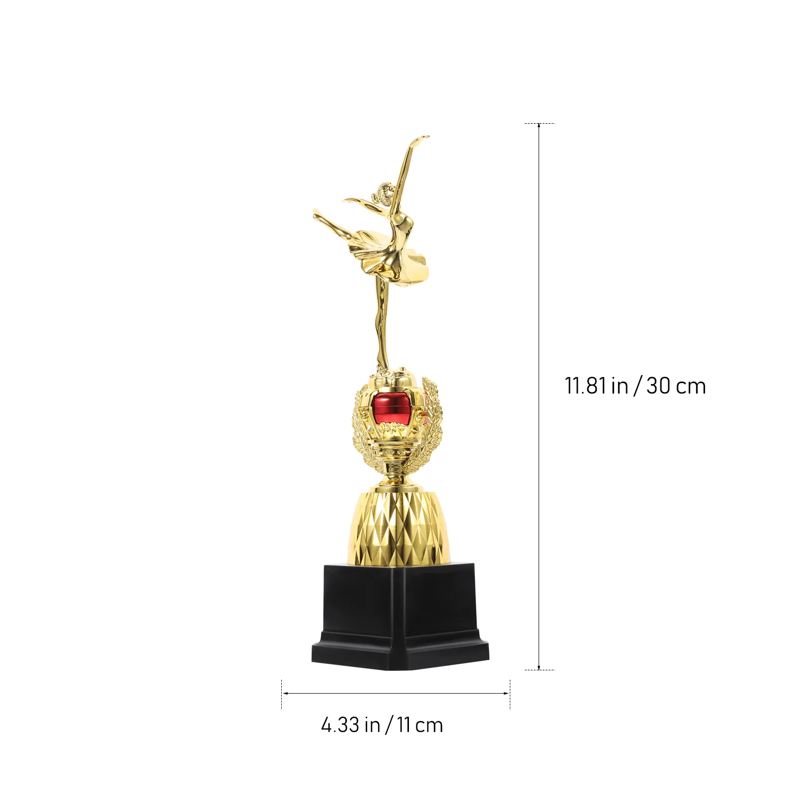 Dance Trophy Ballet Competition Female Trophies for Kids Toddler Girl Women Kindergarten Graduation Gifts Plastic Party Dancer