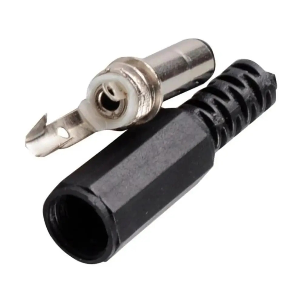 

50 шт. DC 5521 штекер-мама, антикоррозийная штекерная вилка, вилка питания постоянного тока, источник питания постоянного тока 5525 DC 5521, разъем светодиодной ленты