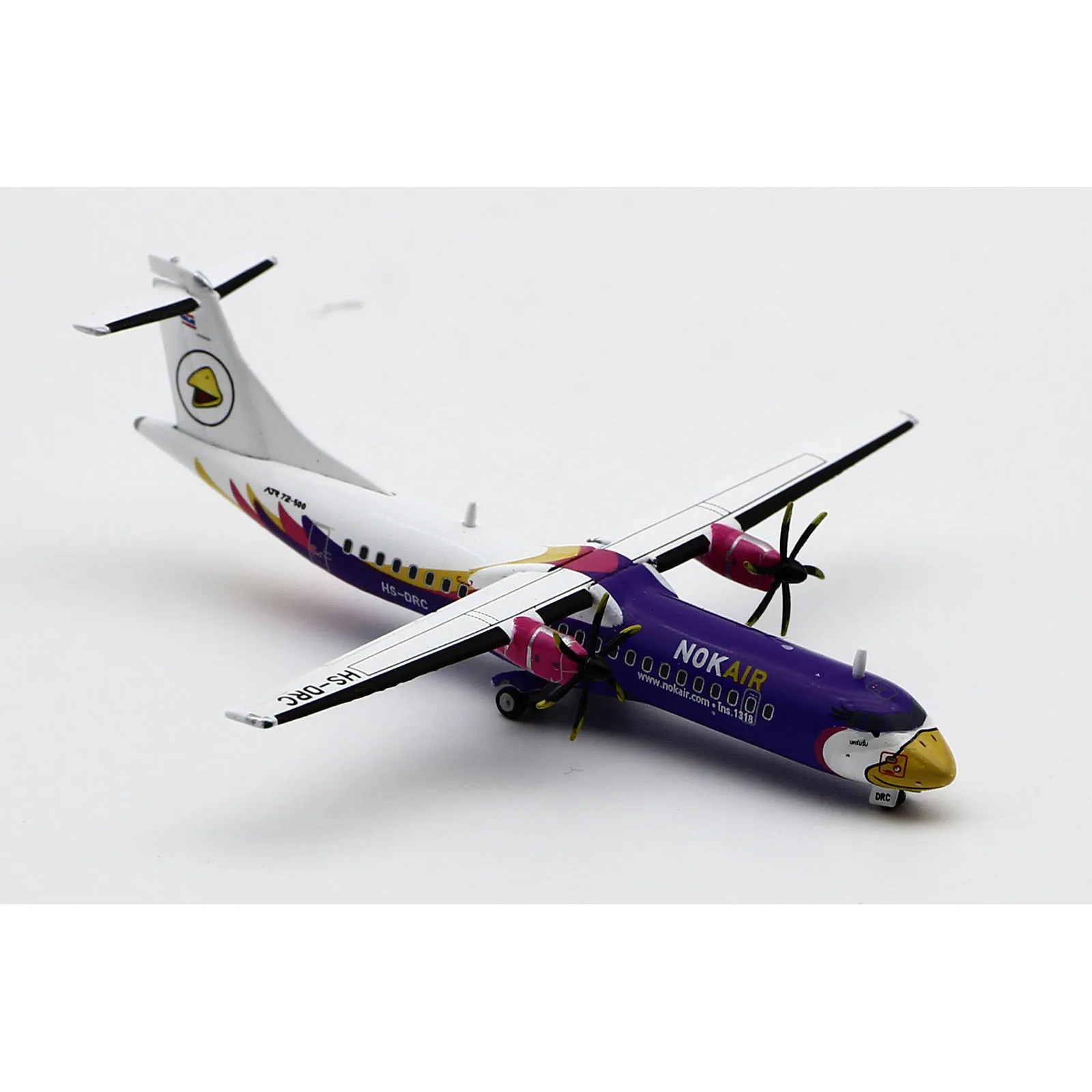 LH4256 Alloy Collectible Plane Gift JC Wings 1:400 Nok Air ATR 72-500 Diecast Aircraft Model HS-DRC