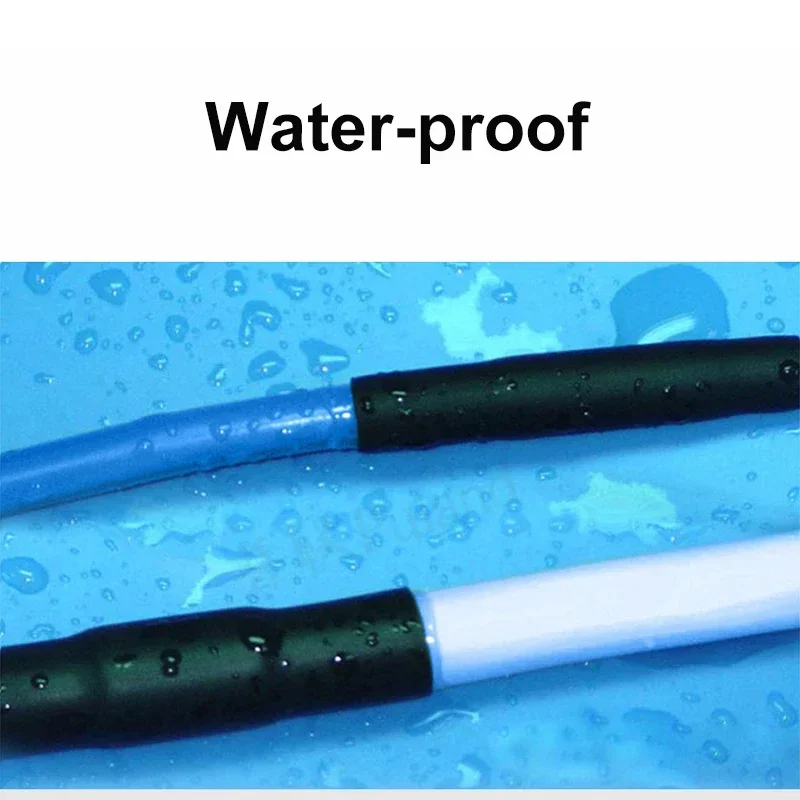 1/5/10/25/50M Black 3:1 Heat Shrink Tube With Glue Inside Diameter 1.6mm ~ 65mm Adhesive Lined Waterproof Insulation Sleeve Wrap