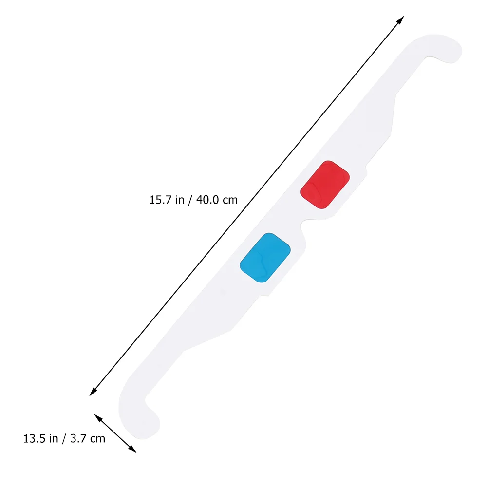 Universal Anaglyph 3 Red and Three-dimensional Movies Paper Cardboard