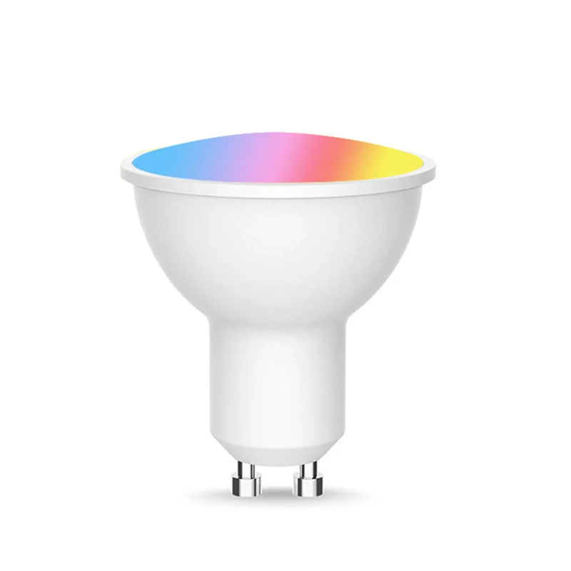 

Tuya Gu10 Spotlight Wifi Smart Light Bulb For Alexa Home 5w RGB CW Wifi Smart Home Household APP Control Lighting Bulb