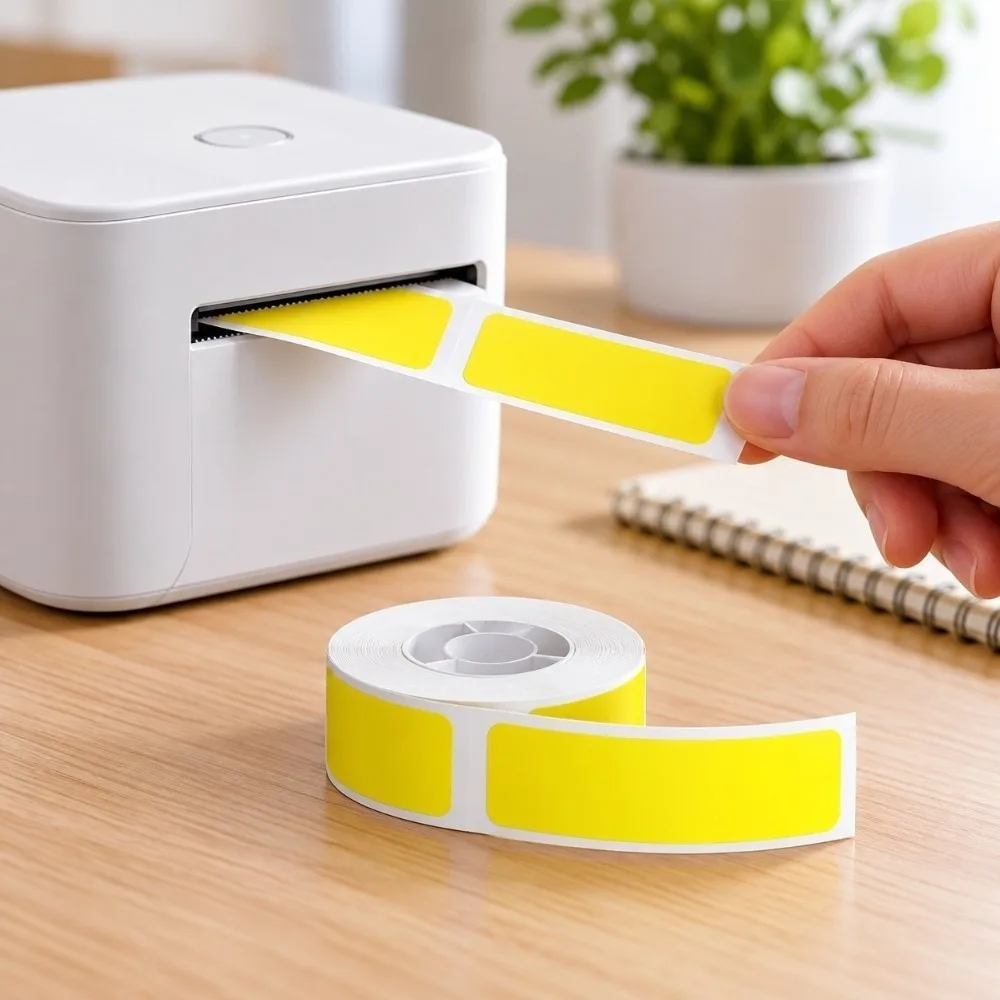 Paper Thermal Label Paper Tear Proof Self Adhesive Barcode Labels Water Proof Safe Shipping Stickers Home Organizer
