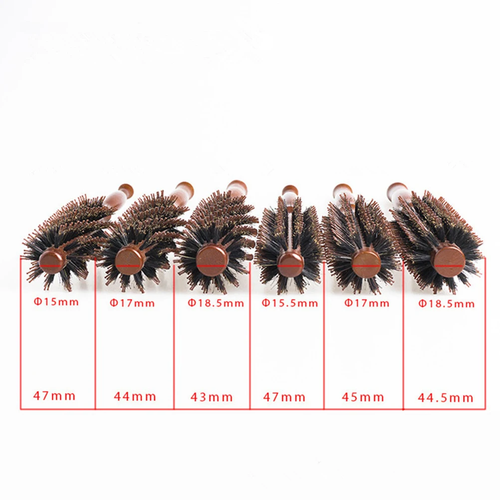 

Bristles Hair Brush Comb Wood Handle Hair Combing for Shiny Silky Hairstyle (12-Row with Bight Coffee Color)