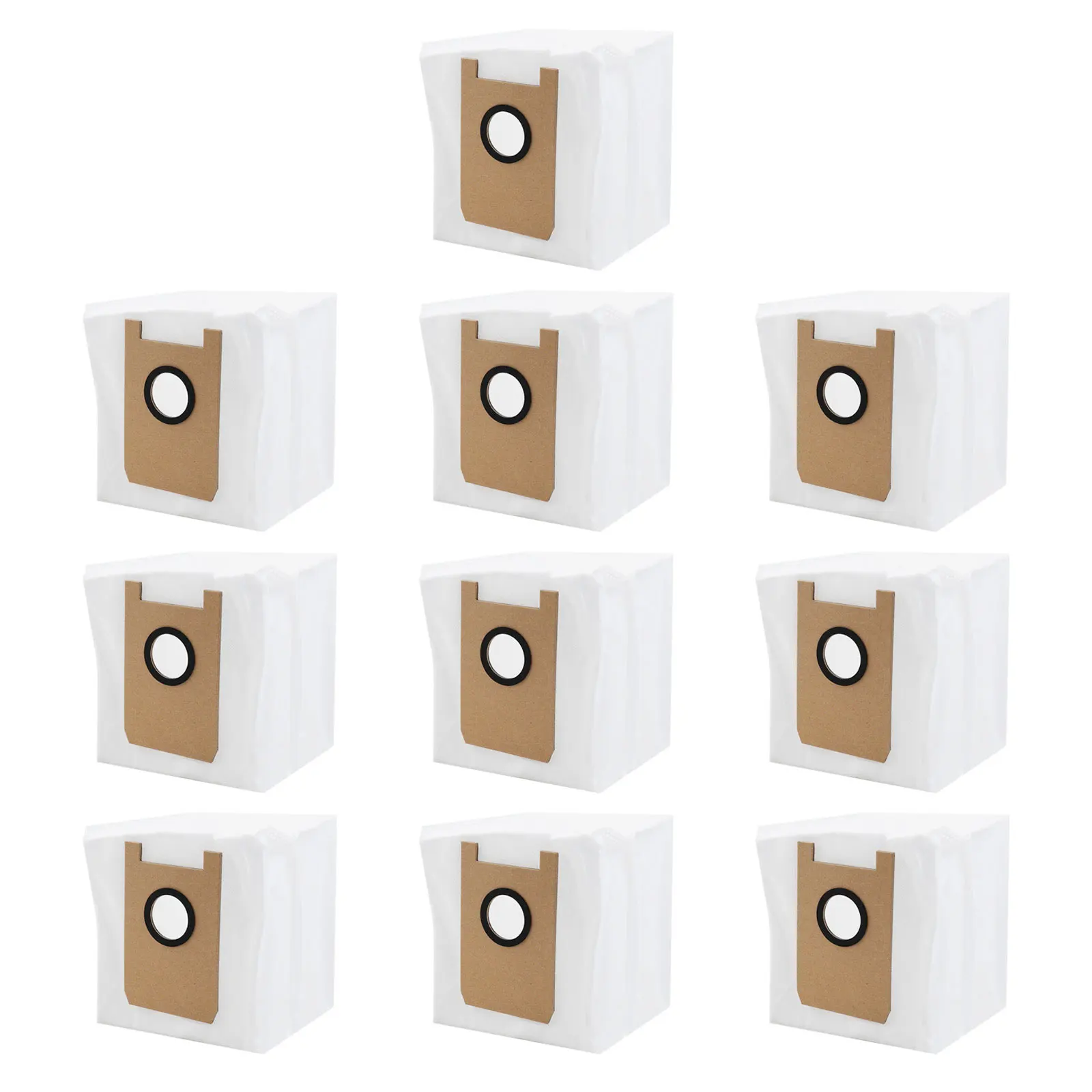 Home Environment White Replacement Dust Bags Vacuum Cleaner Accessories Hygienic Floors Maintenance Large Capacity Dust Bags