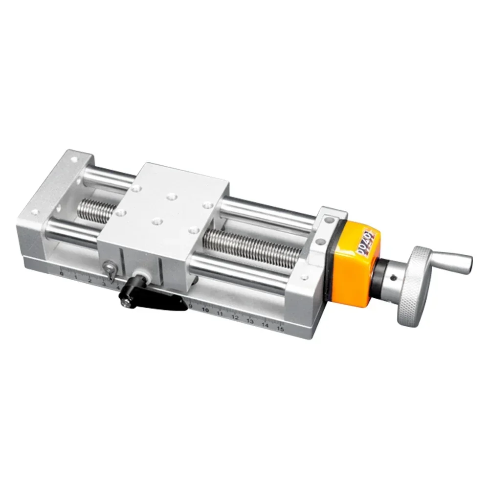 Digital Display Steel Strip Sliding Table Linear Rail Stage Module T-type Manual Linear Actuator Screw Module XYZ Axis 80mm Wide