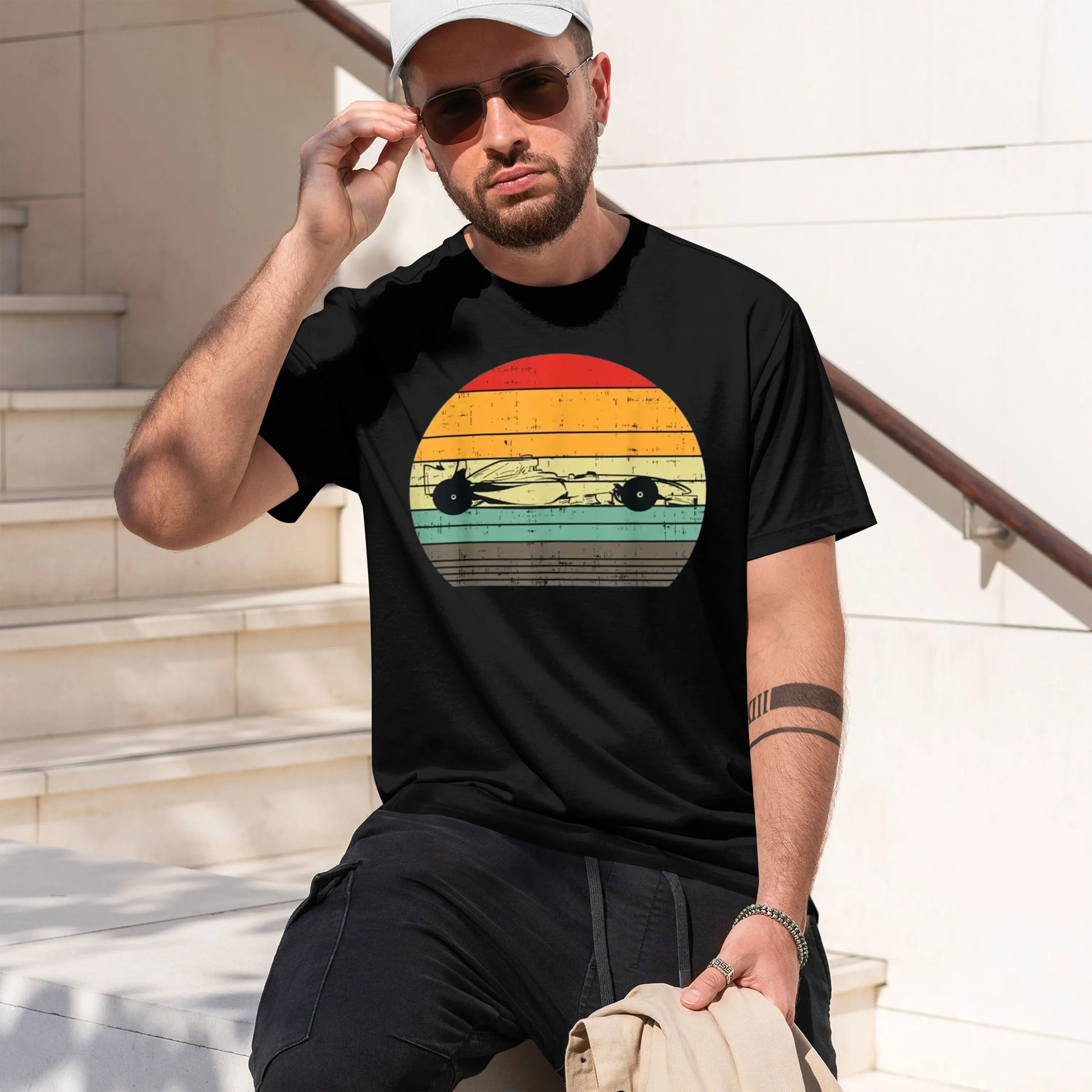 Vintage Sun Retro Sunset Tuning Car Funny T-Shirt Unisex Style for Women Men Clothing Grh T Shirts Camisas 2026 New Model Men’s