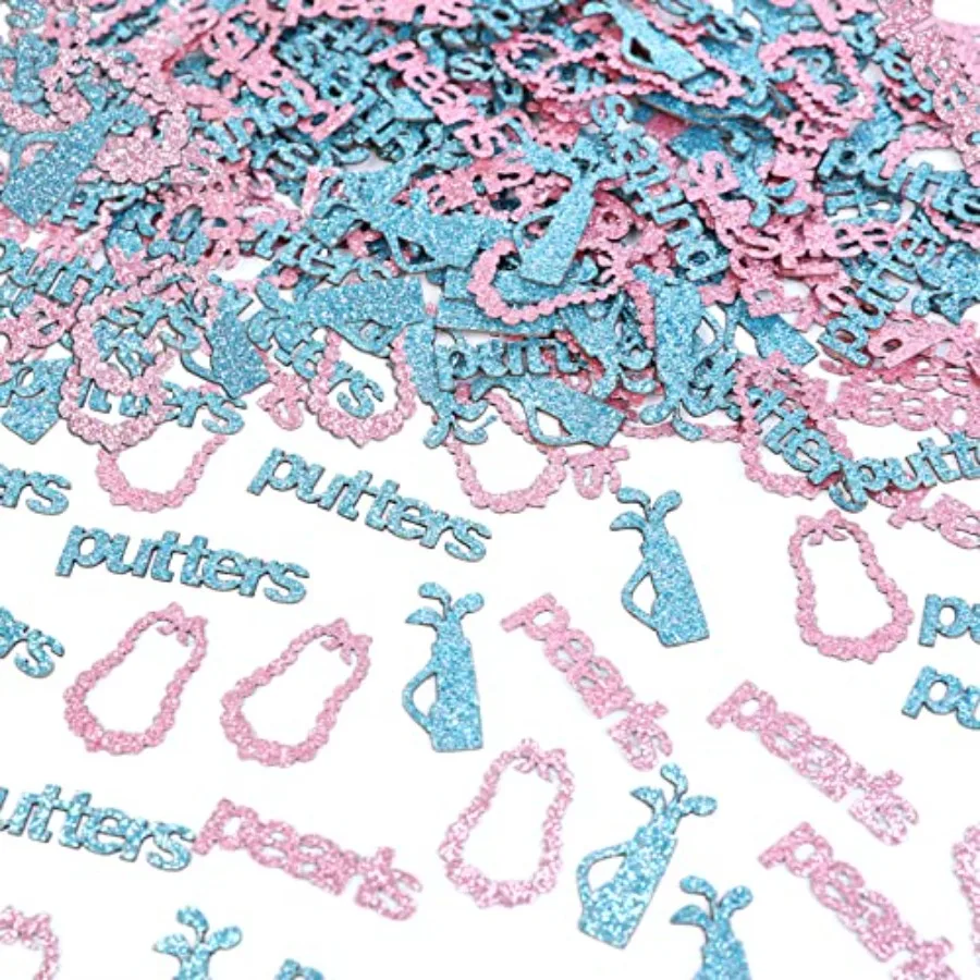 200 szt. Perłek lub Konfetti na Uroczystość Ujawnienia Płci Dziecka, Dekoracje Golfowe, Konfetti na Stół Urodzinowy, Dekoracje Golfowe na Ujawnienie Płci Dziecka