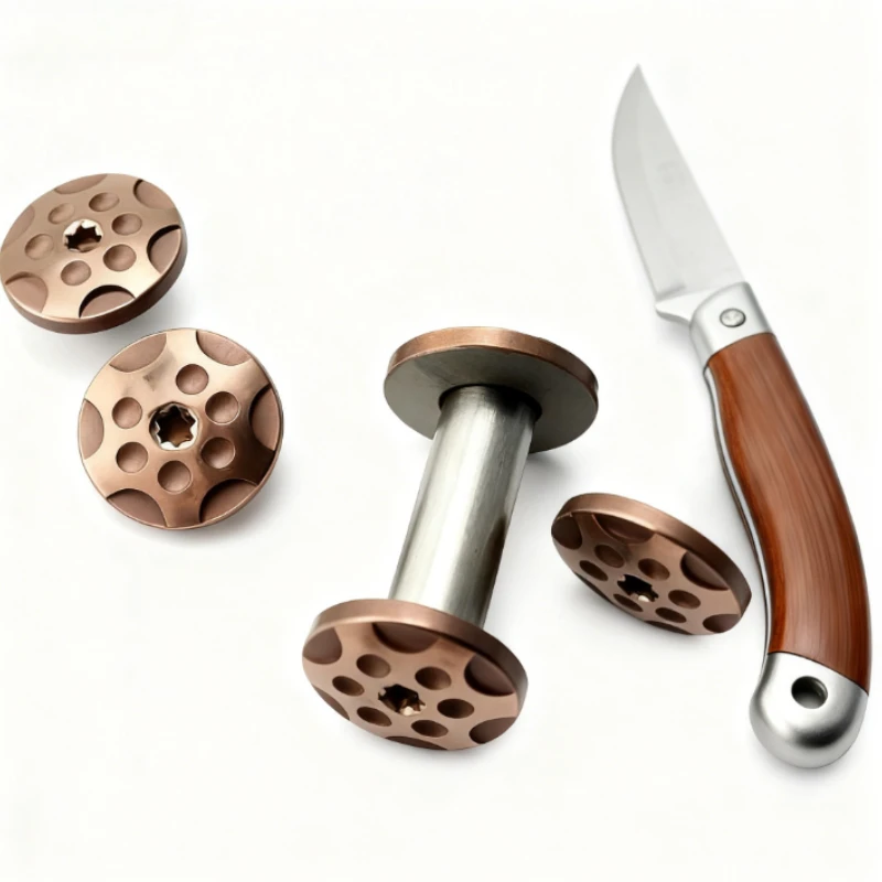 4 Sets M4 Messergriff Schrauben Befestigungselemente CNC Edelstahl DIY Taschenmesser Werkzeug Verriegelungsspindel