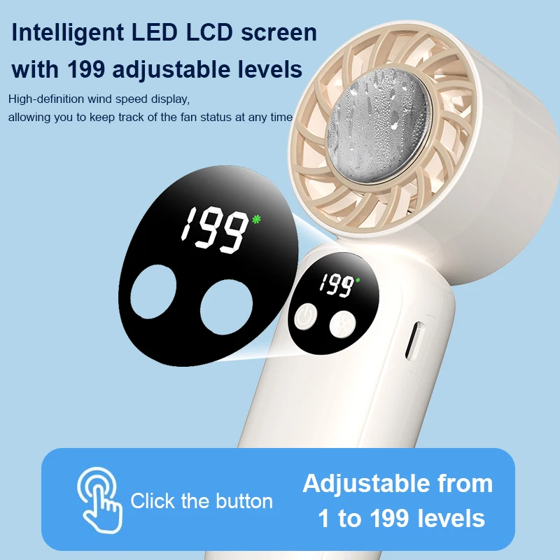 

Новый портативный высокоскоростной электрический вентилятор 2026 года с полупроводниковым охлаждением, 2000 мАч, USB, перезаряжаемый, для улицы, маленький