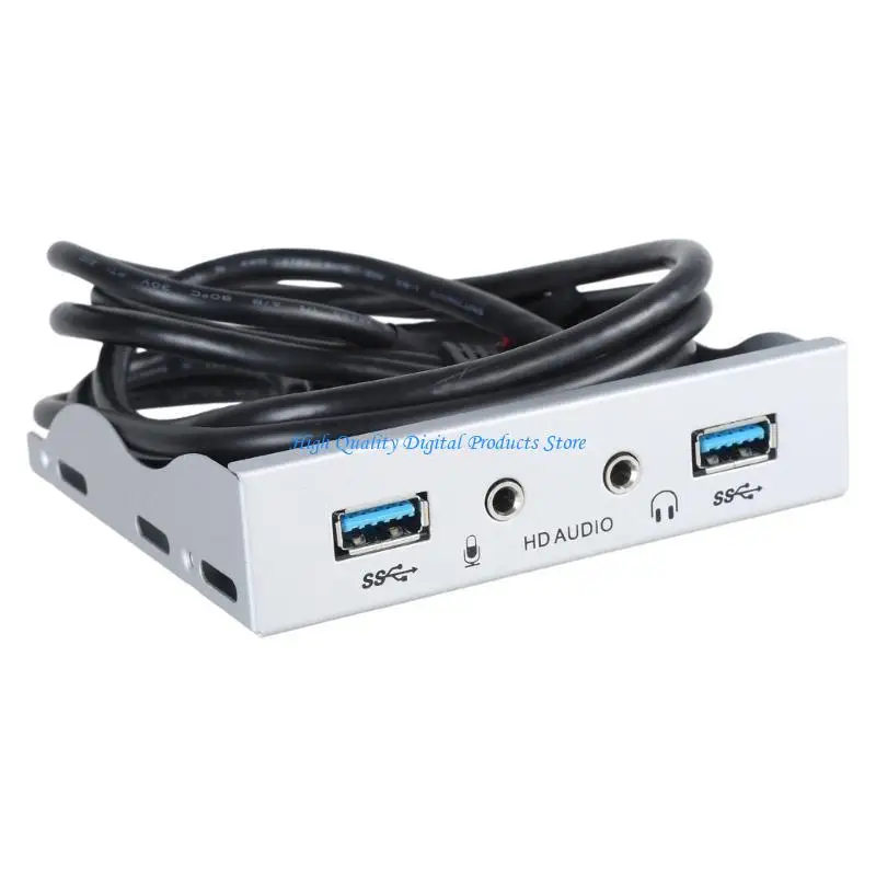 U2JE 19Pin to USB3.0 Front Panel Hub USB3.0 Adapter for 3.5'' Floppy Bay