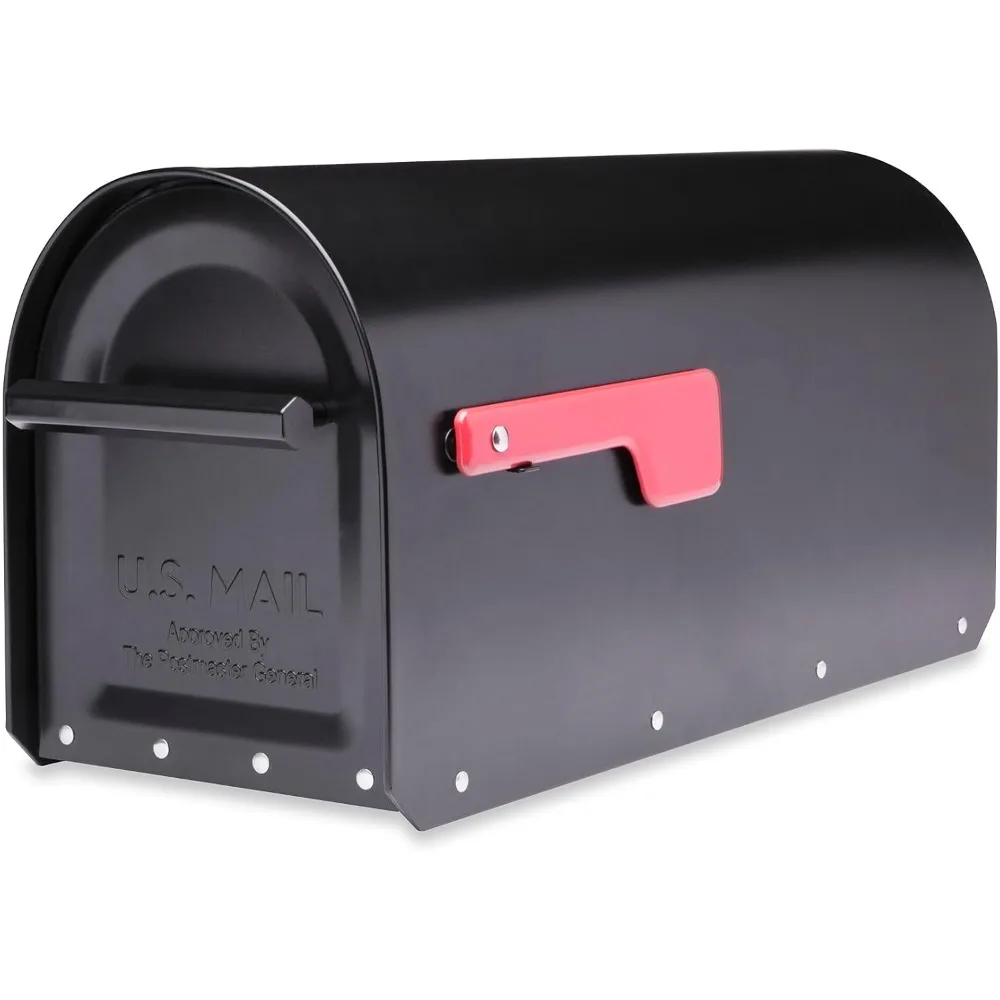 

5560B-R-10 Sequoia Post Mount Mailbox, Large, Black